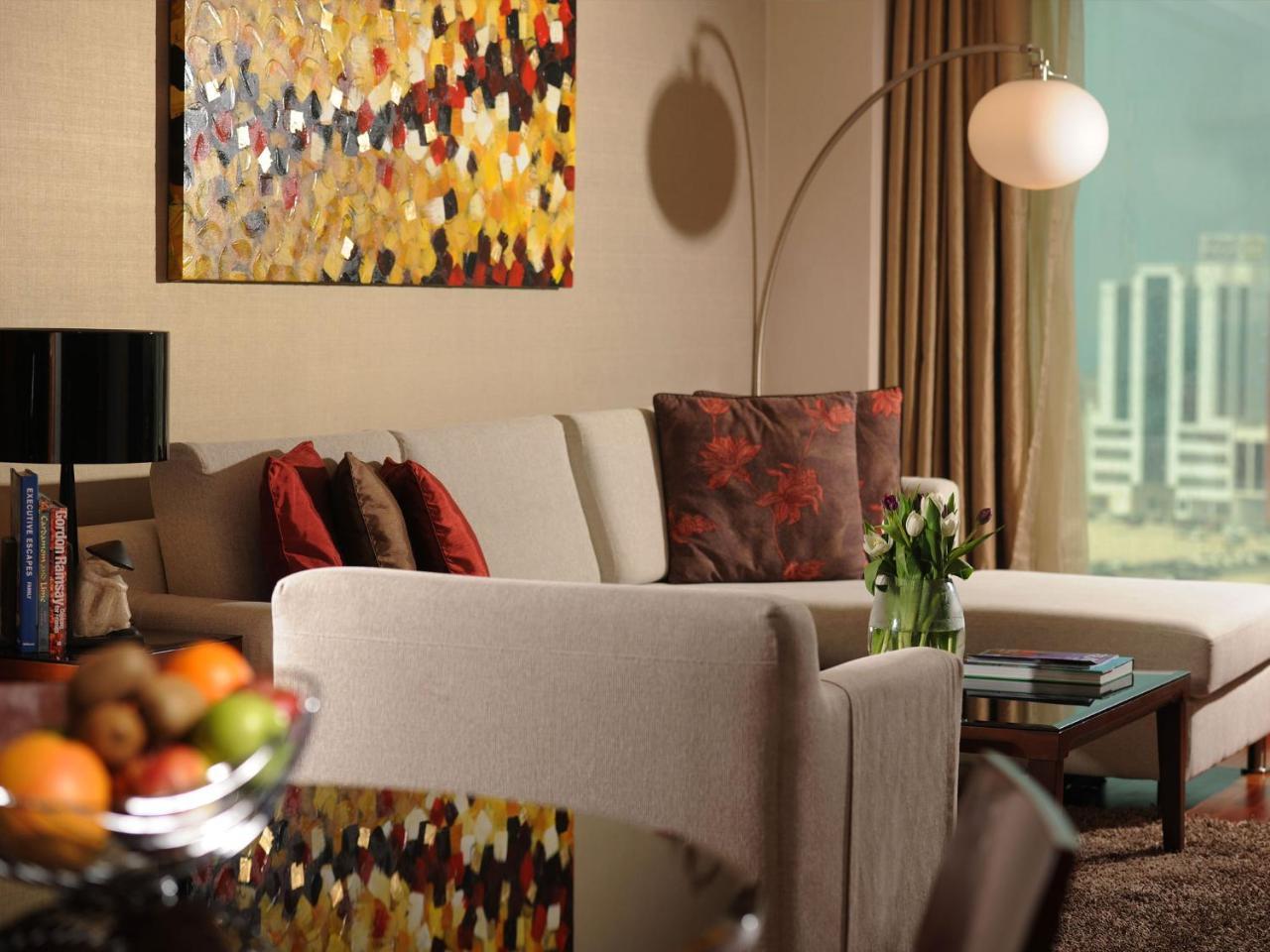 Fraser Suites Seef Bahrain apartamentos Manama Exterior foto A living room