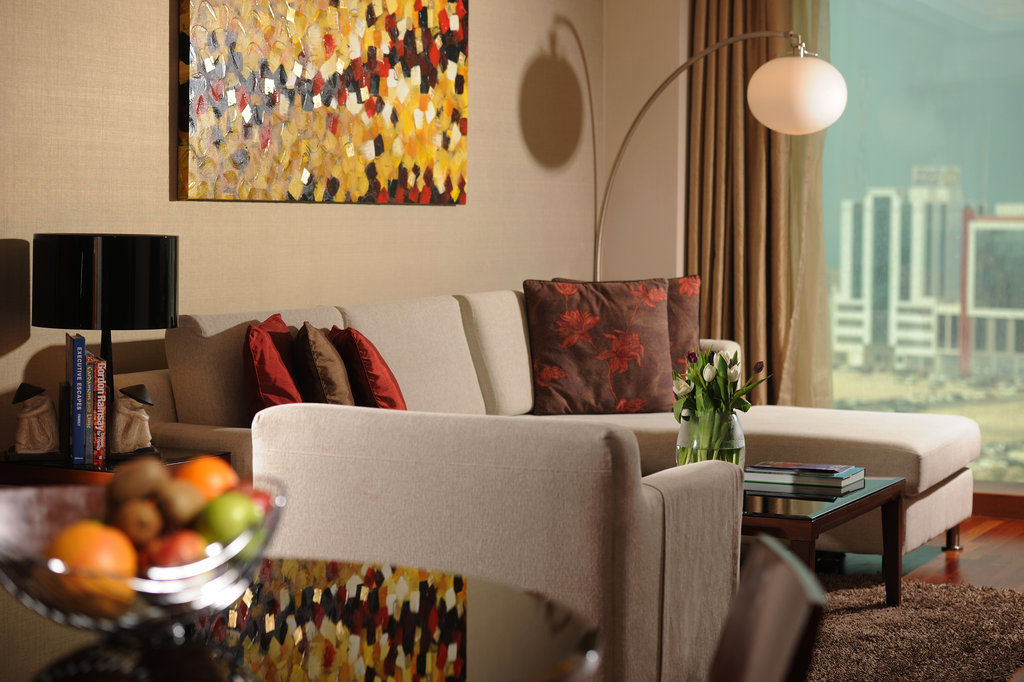 Fraser Suites Seef Bahrain apartamentos Manama Exterior foto A living room